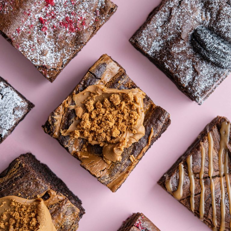 Box of Mimi's chocolate brownies